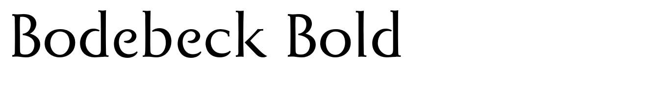 Bodebeck Bold
